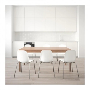 이케아 구매대행 이케몰,이케아 EKEDALEN 에케달렌 / LEIFARNE 레이파르네 테이블+의자6, 참나무, 화이트 (192.214.26),IKEA