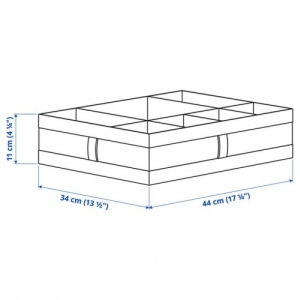 이케아 구매대행 이케몰,이케아 SKUBB 스쿠브 칸막이정리함, 화이트, 44x34x11 cm (901.855.94),IKEA