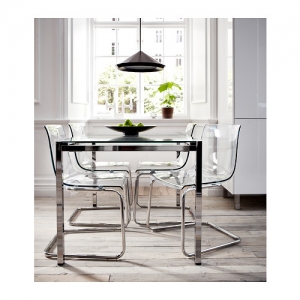 이케아 구매대행 이케몰,IKEA 이케아 TOBIAS 의자, 투명, 크롬도금 (603.496.72),IKEA