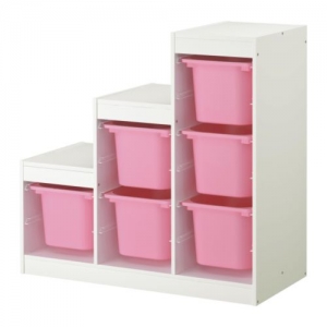 이케아 구매대행 이케몰,IKEA 이케아 TROFAST 수납콤비네이션, 화이트, 핑크 (392.224.01),IKEA