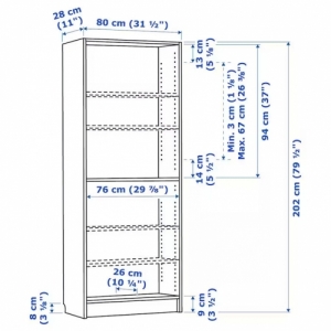 이케아 구매대행 이케몰,이케아 BILLY 빌리 책장, 자작나무 효과, 80x28x202 cm (505.246.28),IKEA