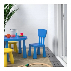 이케아 구매대행 이케몰,IKEA 이케아 MAMMUT 맘무트 어린이의자, 실내외겸용, 블루 (003.653.49),IKEA
