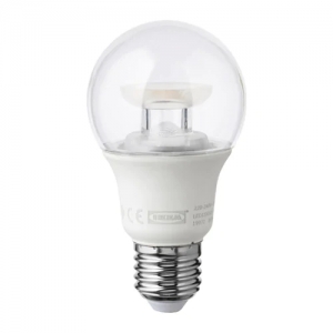 이케아 구매대행 이케몰,이케아 LEDARE 레다레 LED전구 E26 600루멘, 밝기조절, 구형 투명 (003.490.38),IKEA