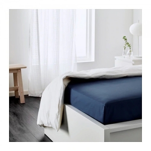 이케아 구매대행 이케몰,이케아 ULLVIDE 울비데 침대시트, 다크블루 150x260cm (603.370.37),IKEA