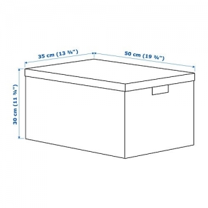 이케아 구매대행 이케몰,이케아 TJENA 셰나 수납상자+뚜껑, 화이트 35x50x30cm (403.743.56),IKEA