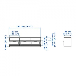 이케아 구매대행 이케몰,이케아 BRIMNES 브림네스 TV장식장, 화이트 180x41x53 cm (504.098.93),IKEA