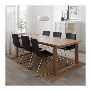 이케아 구매대행 이케몰,이케아 MÖRBYLÅNGA 뫼르뷜롱아 테이블, 참나무무늬목 브라운스테인 220x100cm (803.658.02),IKEA