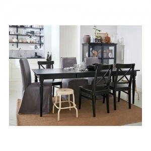 이케아 구매대행 이케몰,이케아 INGOLF 잉올프 의자, 브라운블랙 (003.633.31),IKEA