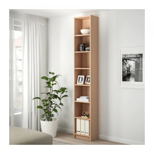 이케아 구매대행 이케몰,이케아 BILLY 빌리 책장+상단추가유닛, 화이트스테인 참나무 무늬목 40x237 cm (192.499.39),IKEA