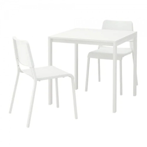 이케아 구매대행 이케몰,이케아 MELLTORP 멜토르프 / TEODORES 테오도레스 테이블+의자2, 화이트, 화이트 (392.463.79),IKEA