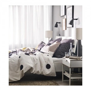 이케아 구매대행 이케몰,이케아 TRYSIL 트뤼실 침대협탁, 화이트, 라이트그레이 (503.557.48),IKEA