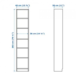 이케아 구매대행 이케몰,이케아 BILLY 빌리 / OXBERG 옥스베리 책장+패널/유리도어, 화이트스테인 참나무 무늬목, 유리 40x30x202 cm (192.874.17),IKEA