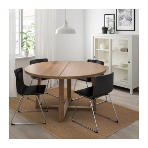 이케아 구매대행 이케몰,이케아 MÖRBYLÅNGA 뫼르뷜롱아 테이블, 참나무무늬목 브라운스테인 (204.128.87),IKEA