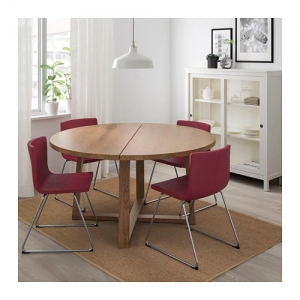 이케아 구매대행 이케몰,이케아 MÖRBYLÅNGA 뫼르뷜롱아 테이블, 참나무무늬목 브라운스테인 (204.128.87),IKEA