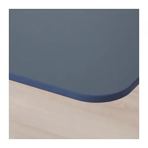 이케아 구매대행 이케몰,이케아 BEKANT 베칸트 높이조절책상, 리놀륨 블루, 화이트 160x80cm (392.821.93),IKEA