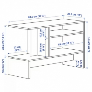 이케아 구매대행 이케몰,이케아 HOLMERUD 홀메루드 보조테이블, 참나무무늬, 80x31 cm (005.414.23),IKEA