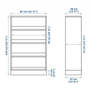 이케아 구매대행 이케몰,이케아 HAVSTA 하브스타 선반유닛+하부몰딩, 화이트 81x37x134 cm (692.750.92),IKEA