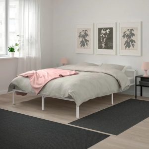 이케아 구매대행 이케몰,이케아 GRIMSBU 그림스부 침대프레임, 화이트, 루뢰위 150x200 cm (593.119.29),IKEA