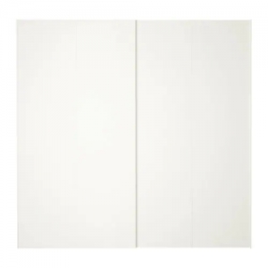 이케아 구매대행 이케몰,이케아 HASVIK 하스비크 미닫이도어 한쌍, 화이트 완충장치 포함 200x201 cm (891.779.91),IKEA