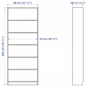 이케아 구매대행 이케몰,이케아 BILLY 빌리 책장+패널/유리도어, 화이트, 80x30x202cm (492.817.77),IKEA