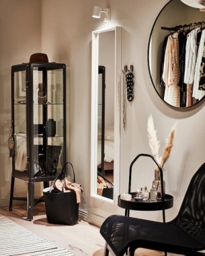 이케아 구매대행 이케몰,이케아 LINDBYN 린드뷘 거울, 블랙, 80cm (404.586.19),IKEA