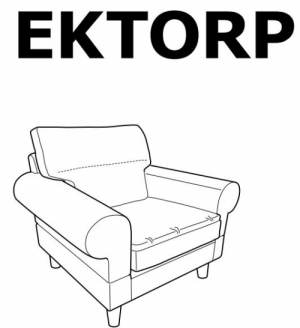 이케아 구매대행 이케몰,이케아 EKTORP 엑토르프 암체어 프레임(커버 미포함),IKEA