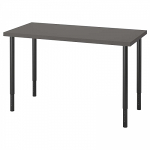이케아 구매대행 이케몰,이케아 LAGKAPTEN 락캅텐 / OLOV 올로브 책상, 다크그레이/블랙, 120x60 cm (594.164.79),IKEA