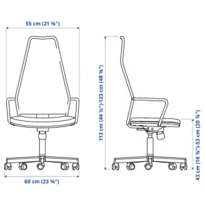 이케아 구매대행 이케몰,이케아 HUVUDSPELARE 후부스펠라레 게이밍 의자, 블랙 (505.226.67),IKEA