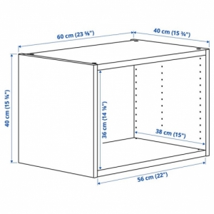 이케아 구매대행 이케몰,이케아 PLATSA 플랏사 프레임, 화이트, 60x40x40 cm (203.874.87),IKEA
