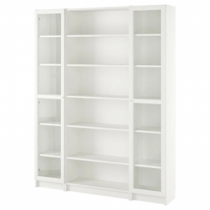 이케아 구매대행 이케몰,이케아 BILLY 빌리 책장콤비네이션+유리도어, 화이트, 160x202 cm (595.283.73),IKEA