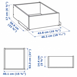 이케아 구매대행 이케몰,이케아 KOMPLEMENT 콤플레멘트 서랍, 화이트, 50x58 cm (803.550.68),IKEA