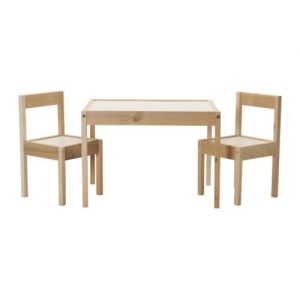 이케아 구매대행 이케몰,IKEA LÄTT 이케아 레트 어린이테이블+의자2, 화이트, 소나무 (101.784.13),IKEA